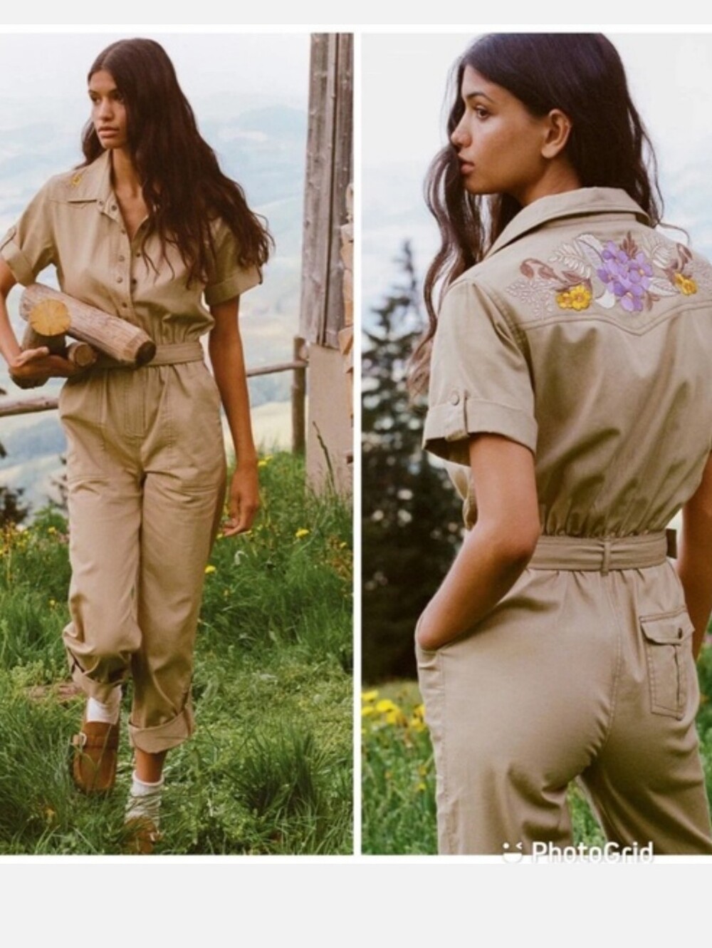 Spell & The Gypsy Foxglove Embroidered Boiler Suit Jumpsuit Xs
